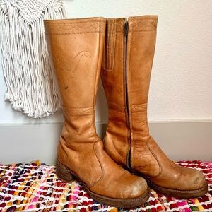 Frye Vintage Riding Heeled Boot 8171 Brown, 8.5 B